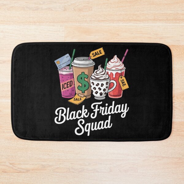 Item preview, Black Shopping Friday Squad Coffee cups designed and sold by aidenpier.