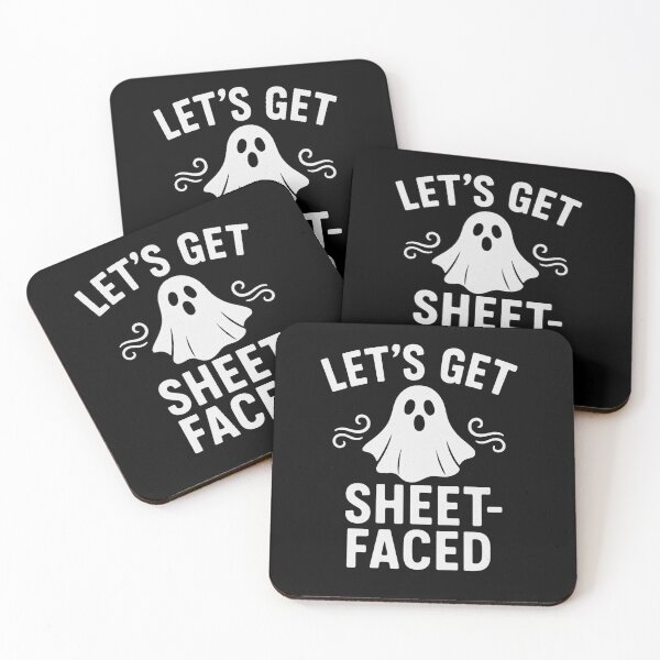 Item preview, Let’s Get Sheet-Faced – Funny Halloween Ghost Shirt designed and sold by TheRealJoshD.