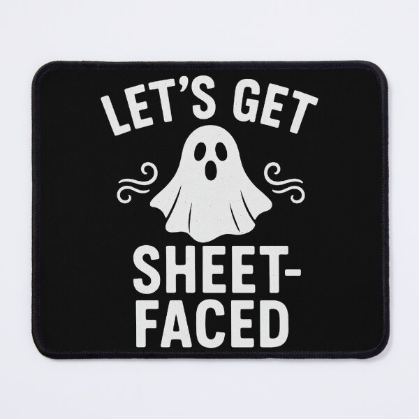 Item preview, Let’s Get Sheet-Faced – Funny Halloween Ghost Shirt designed and sold by TheRealJoshD.