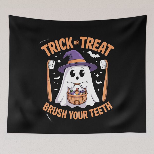 Item preview, Brush Your Teeth Spooky Dentist Halloween Dentistry  designed and sold by BeetleMalon.