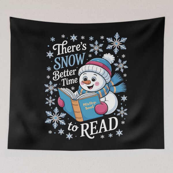 Item preview, Book Lovers Snowman Cute Xmas designed and sold by tearbytea.