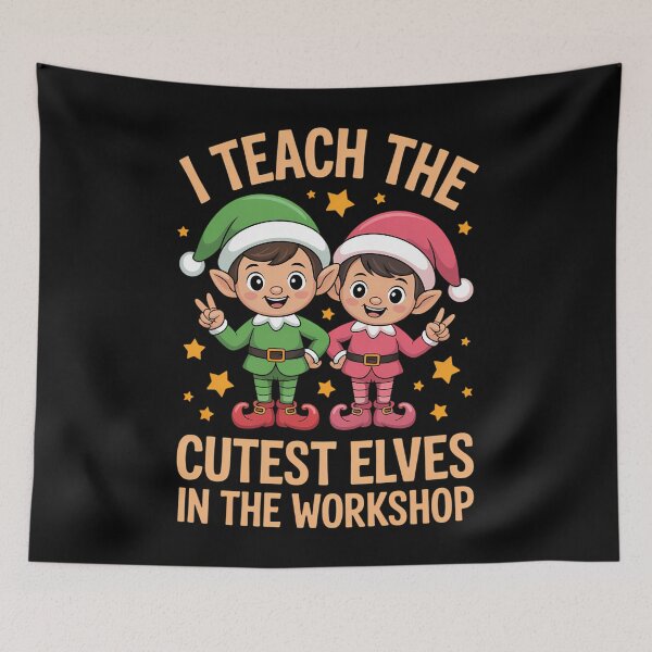 Item preview, Elves Christmas Xmas Teacher designed and sold by Sea4Adventures.
