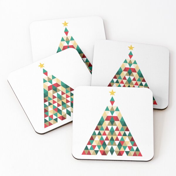 Item preview, Minimalist geometric Christmas tree. Triangular tree Merry Christmas designed and sold by Aome22.