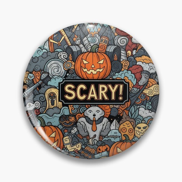 Item preview, Sueño aterrador: divertida camiseta con garabatos de Halloween designed and sold by Pogglecards.