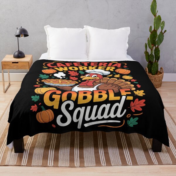 Item preview, Cafeteria Worker Gobble Squad Turkey Pumpkin Thanksgiving designed and sold by tearbytea.