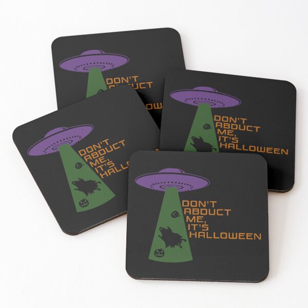 Item preview, Don’t Abduct Me, It’s Halloween – Funny UFO Alien Abduction Design (Purple & Green) designed and sold by Fun Funky Designs.