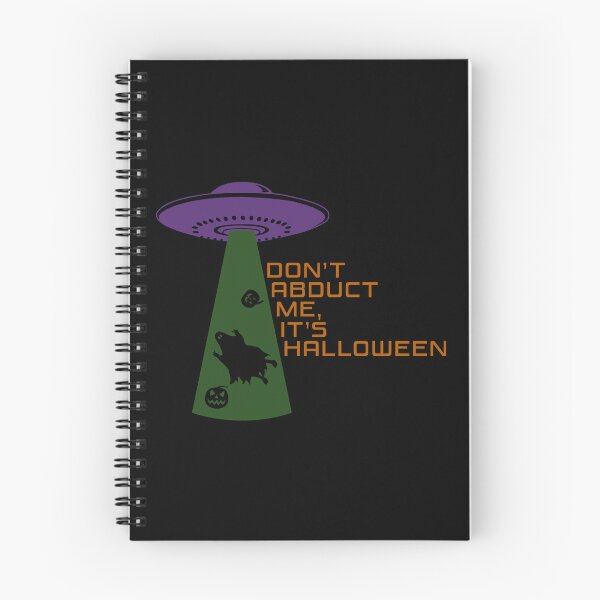 Item preview, Don’t Abduct Me, It’s Halloween – Funny UFO Alien Abduction Design (Purple & Green) designed and sold by Fun Funky Designs.