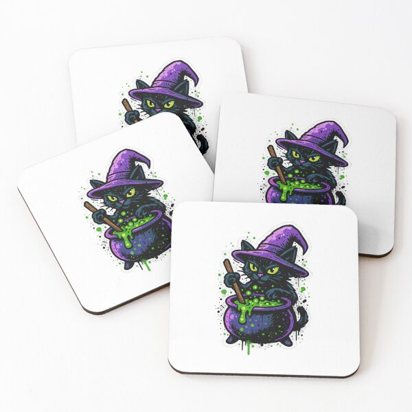 Item preview, Witch’s Cat Cauldron – Graffiti Halloween designed and sold by BoldApparel.