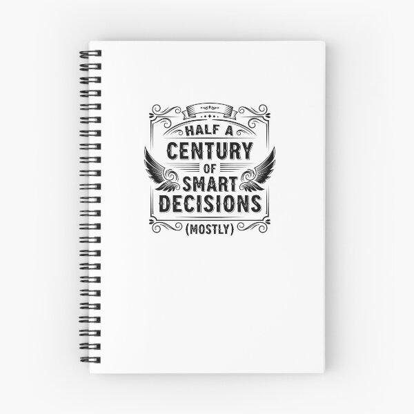 Item preview, Half a Century of Smart Decisions (Mostly) – Vintage Typography Shirt designed and sold by Zagdan.