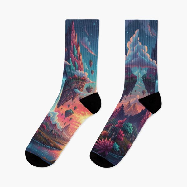 Item preview, Floating Mountains Surreal Sunset Landscape1 designed and sold by AnadAA.