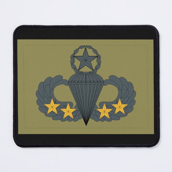 Item preview, Badge - Army - Parachutist - Master - 4 Combat Star - Subdued X 300 designed and sold by Military Insignia Products.