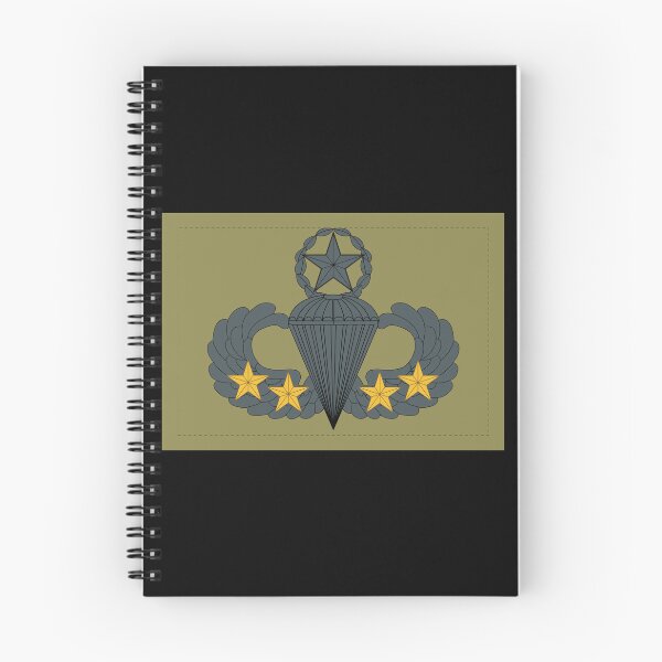 Item preview, Badge - Army - Parachutist - Master - 4 Combat Star - Subdued X 300 designed and sold by Military Insignia Products.