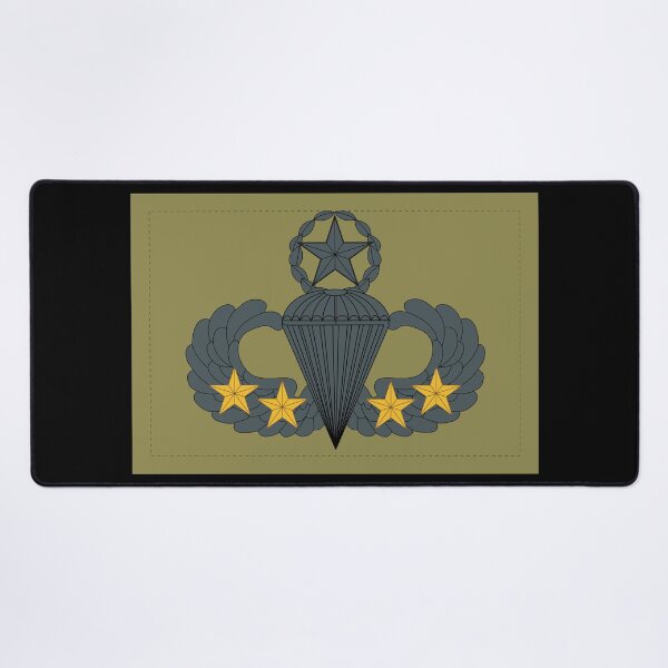 Item preview, Badge - Army - Parachutist - Master - 4 Combat Star - Subdued X 300 designed and sold by Military Insignia Products.