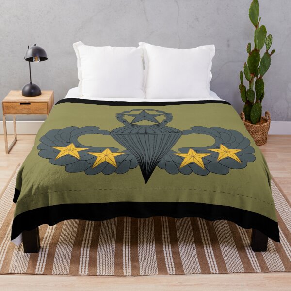 Item preview, Badge - Army - Parachutist - Master - 4 Combat Star - Subdued X 300 designed and sold by Military Insignia Products.