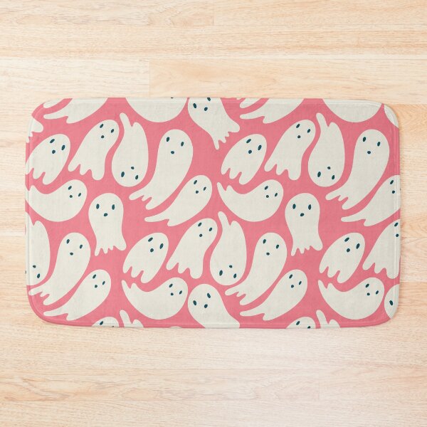 Item preview, Cute pink ghost pattern. designed and sold by Retro Street Studios.