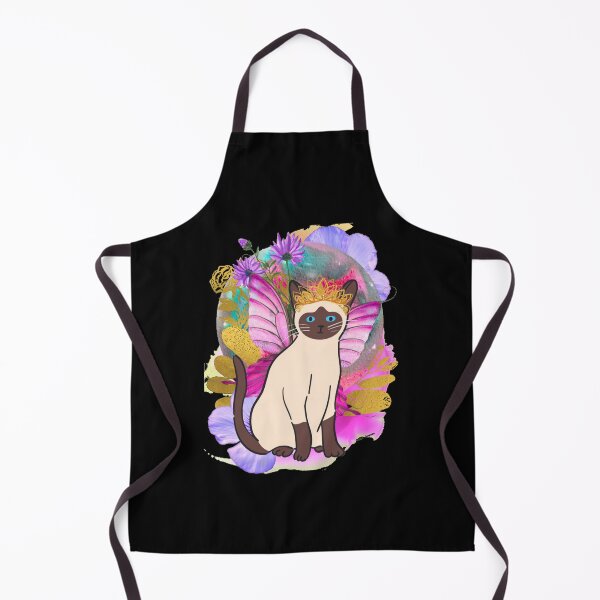 Item preview, Floral Siamese Butterfly Cosmic Cat 2 designed and sold by artbyomega.