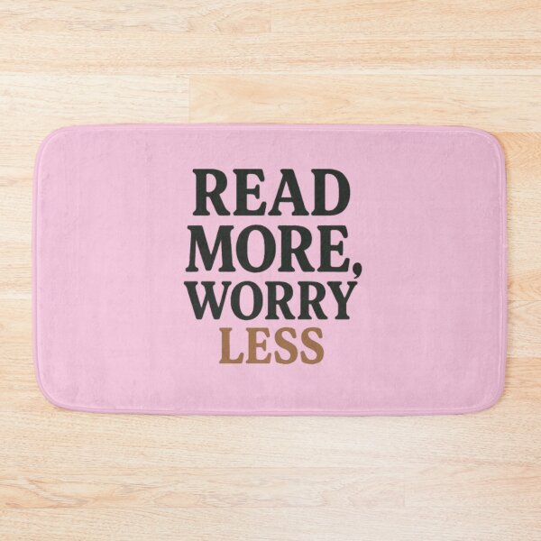 Item preview, Read More, Worry Less | Book Lover Minimalist Typography Design designed and sold by Syrupulse.