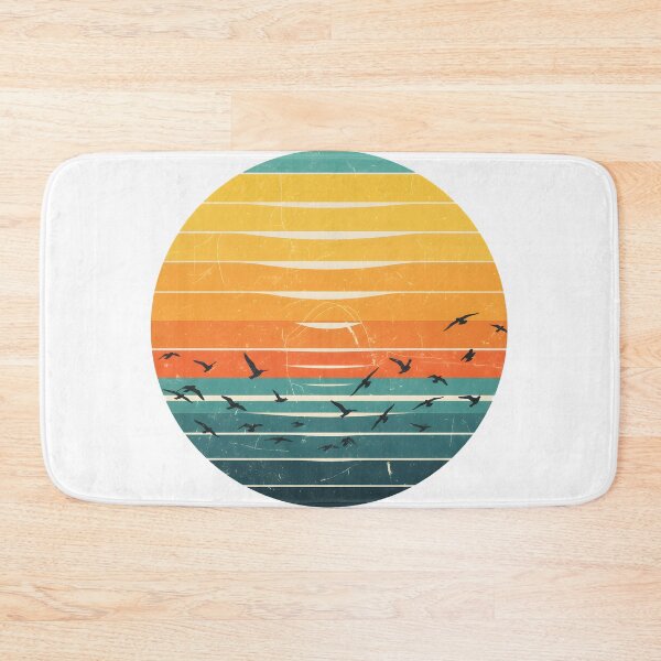 Item preview, "Vintage Sunset Bird Silhouette | Retro Nature Lover Design" designed and sold by NatureNookTees.