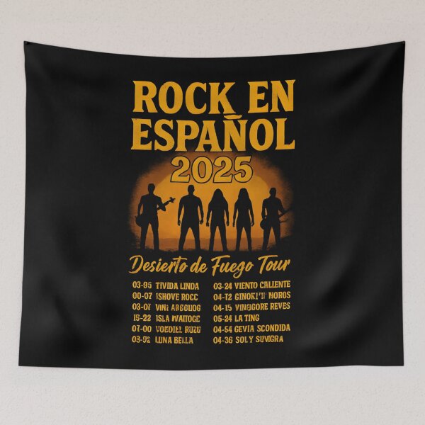 Item preview, Rock En Espaol 2025 Desierto De Fuego Tour T-Shirt designed and sold by Gwansiognu.