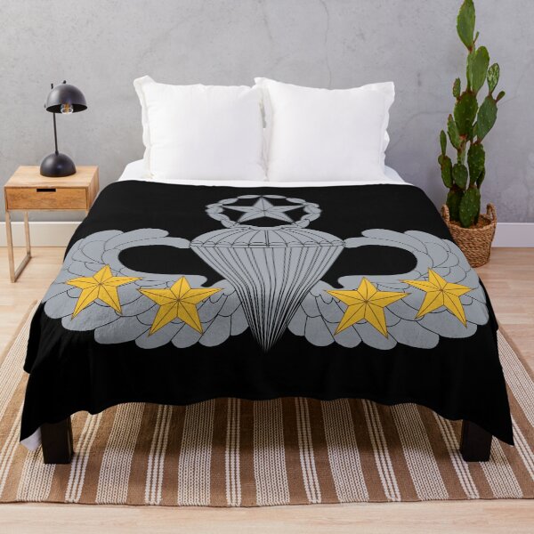 Item preview, Badge - Army - Parachutist - Master - 4 Combat Star X 300 designed and sold by Military Insignia Products.