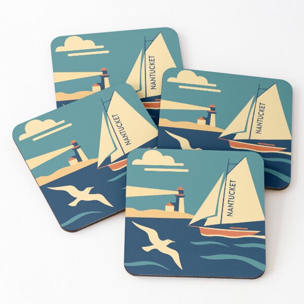 Item preview, Nantucket Travel Poster designed and sold by rogue-design.