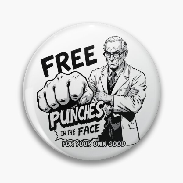 Item preview, FREE PUNCHES IN THE FACE designed and sold by stickerwicker.