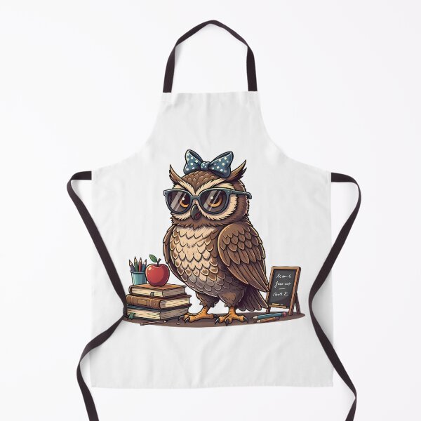 Item preview, Wise Owl Teacher with Books and Apple designed and sold by By:MarcinK.