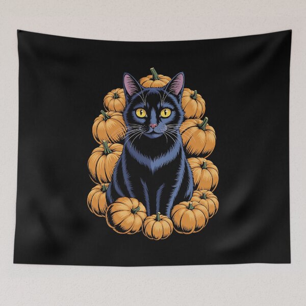Item preview, Retro Black Cat Halloween Pumpkin Costume designed and sold by BakeryDozen.