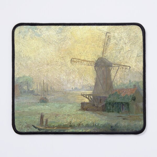 Item preview, Windmill Near River designed and sold by tomorrowsart.