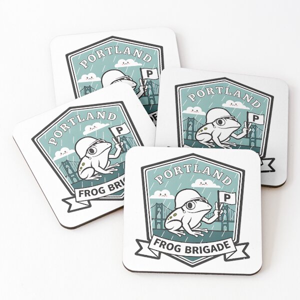 Item preview, Portland Frog Brigade Funny Frog Design For Retro City Humor And Activist Fans designed and sold by ArtDesignTp.