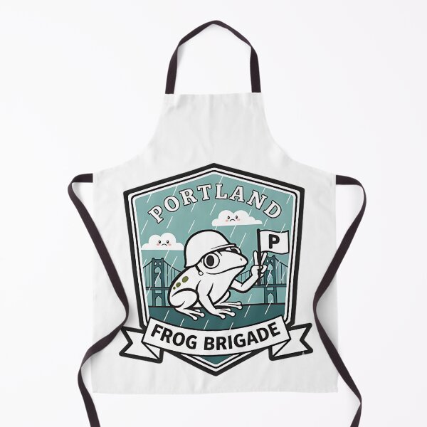 Item preview, Portland Frog Brigade Funny Frog Design For Retro City Humor And Activist Fans designed and sold by ArtDesignTp.