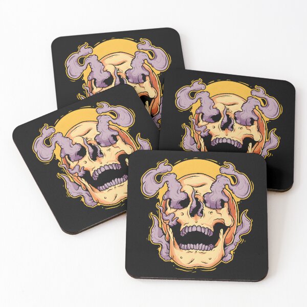 Item preview, Yellow Smoke Skull designed and sold by krbqalice.