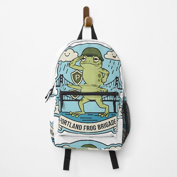 Item preview, Portland Frog Brigade Bridge Design For Funny Retro City Lovers And Frog Humor Fans designed and sold by ArtDesignTp.