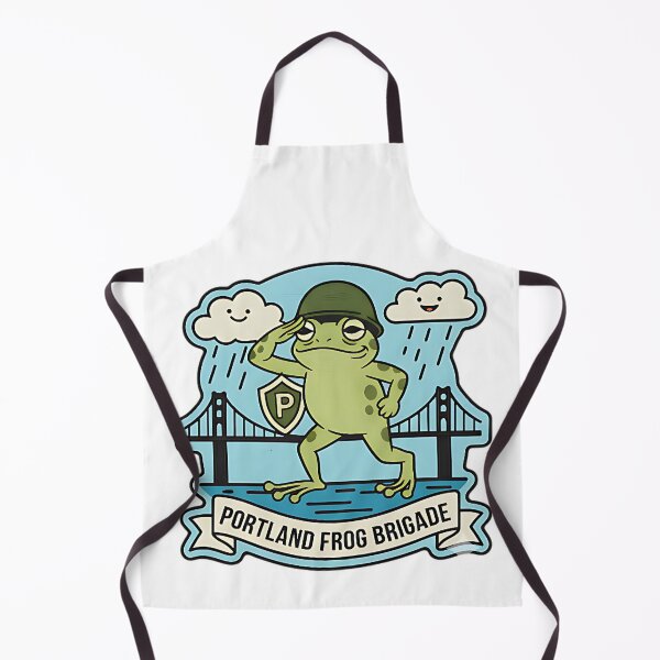 Item preview, Portland Frog Brigade Bridge Design For Funny Retro City Lovers And Frog Humor Fans designed and sold by ArtDesignTp.