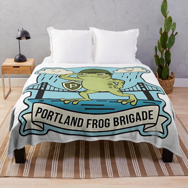 Item preview, Portland Frog Brigade Bridge Design For Funny Retro City Lovers And Frog Humor Fans designed and sold by ArtDesignTp.