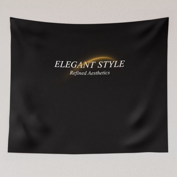 Item preview, SILENCE IS STYLE — Elegant Minimal Black Print designed and sold by Happyfreedom.