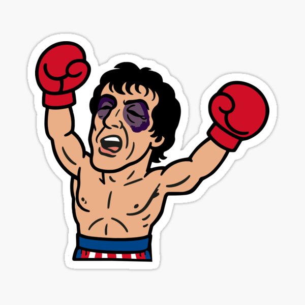 Underdog Champ Victorious Cute Boxing Cartoon Sticker