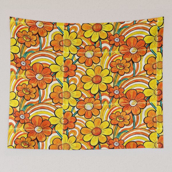 Item preview, Groovy 70s Flower Power Retro Art designed and sold by Hen-C-Art.