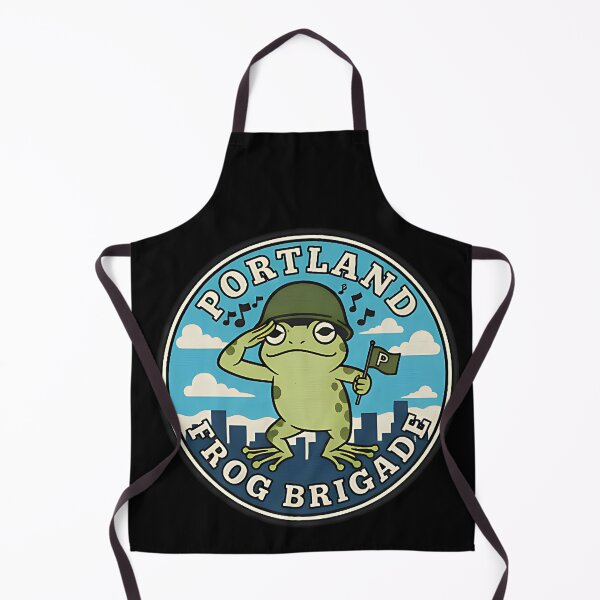 Item preview, Portland Frog Brigade Funny Salute Design For City Pride Fans And Retro Frog Lovers designed and sold by ArtDesignTp.