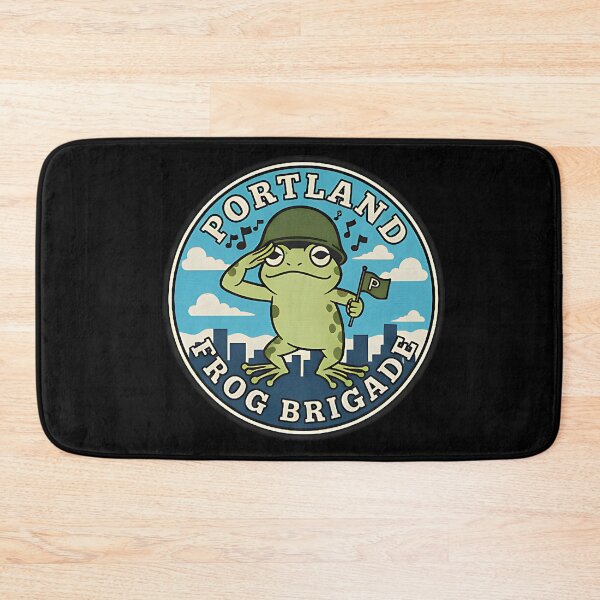 Item preview, Portland Frog Brigade Funny Salute Design For City Pride Fans And Retro Frog Lovers designed and sold by ArtDesignTp.