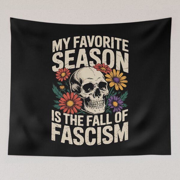 Item preview, Retro My Favorite Season is The Fall of Fascism Halloween designed and sold by BakeryDozen.