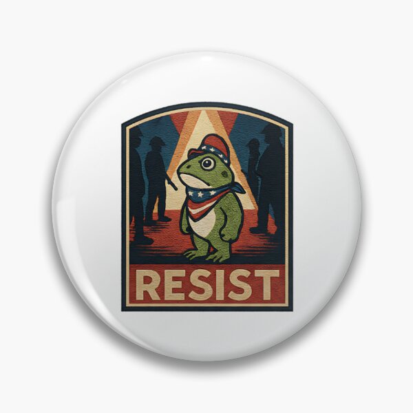 Item preview, Portland Frog Resist Political Parody Design For Activist Humor Fans And Retro Style Lovers designed and sold by ArtDesignTp.