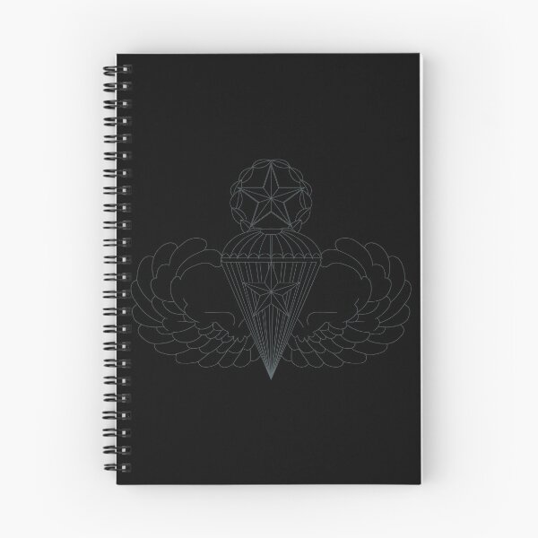 Item preview, Badge - Army - Parachutist - Master - 5 Combat Star - Black - Metal X 300 designed and sold by Military Insignia Products.