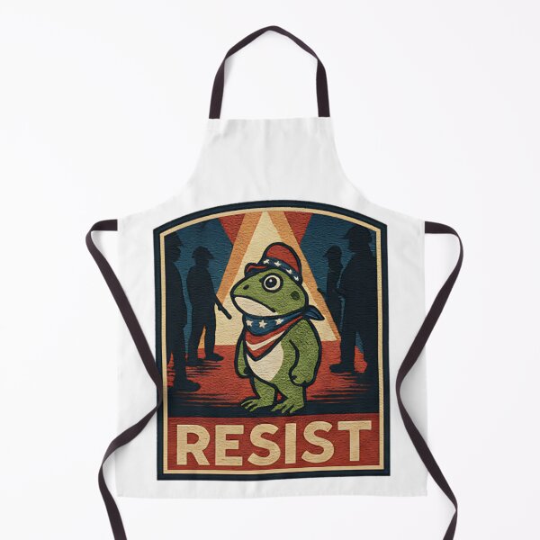 Item preview, Portland Frog Resist Political Parody Design For Activist Humor Fans And Retro Style Lovers designed and sold by ArtDesignTp.