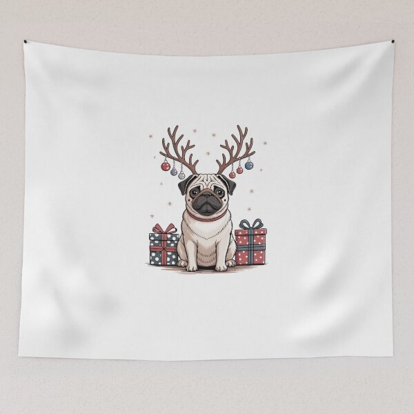 Item preview, merry pugmas designed and sold by jkrphoto.