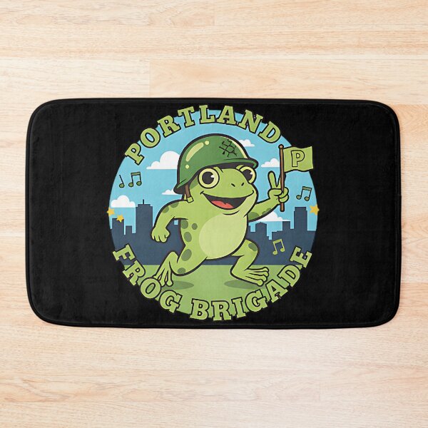 Item preview, Portland Frog Brigade Musical Frog Design For Retro Humor Fans And City Music Lovers designed and sold by ArtDesignTp.
