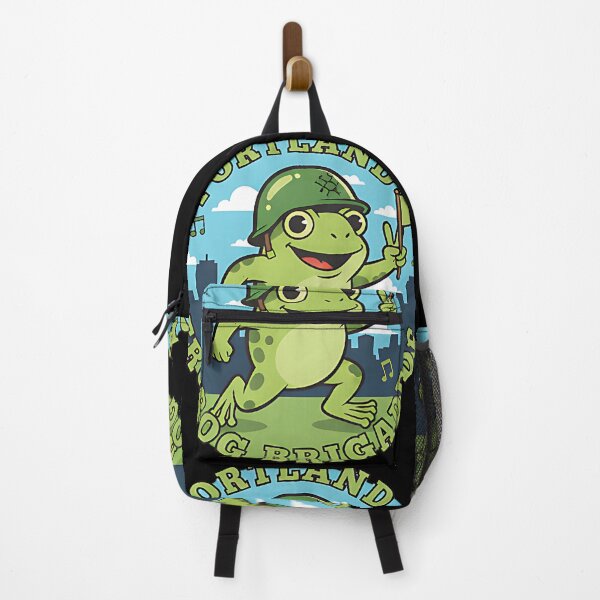 Item preview, Portland Frog Brigade Musical Frog Design For Retro Humor Fans And City Music Lovers designed and sold by ArtDesignTp.