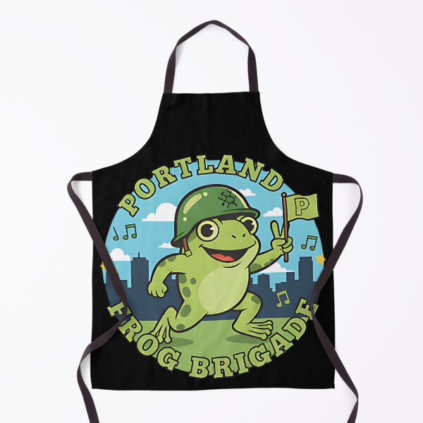Item preview, Portland Frog Brigade Musical Frog Design For Retro Humor Fans And City Music Lovers designed and sold by ArtDesignTp.