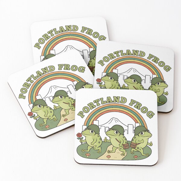 Item preview, Portland Frog Trio Funny Retro City Design For Frog Lovers And Humor Fans designed and sold by ArtDesignTp.