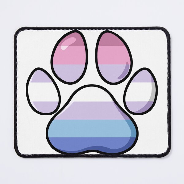 Item preview, pride - bigender pawprint designed and sold by Official Legacy and Dameni Fan Art.